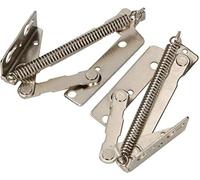 KOTARBAU® Lot de 2 ferrures à ressort pour meuble - Galvanisé - Argenté - 135 mm