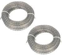 KOTARBAU® Lot de 2 fils de coupe-bordures renforcés 3,0 mm x 15m (30m) Bobine de fil pour débroussailleuses Professionnel