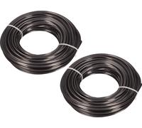 KOTARBAU® Lot de 2 fils de coupe-herbe renforcés 2,4mm x 15m (30m) Bobine de fil pour débroussailleuses Professionnel