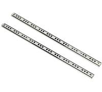 KOTARBAU® Lot de 2 glissières à billes télescopiques avec fermeture douce 340 mm/17 mm