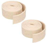 KOTARBAU® Lot de 2 mèches plates pour lampe à huile - 25 mm - 1 m - En coton - Pour lampes de jardin, torches tempêtes.
