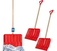 KOTARBAU® Lot de 2 Pelles À Neige pour Enfants Manche en Bois d'une Longueur Totale de 84 cm