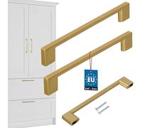 KOTARBAU® Lot de 2 poignées de meubles or 190 mm Poignées de meubles ZnAl Poignées d'armoires Poignées d'armoires de cuisine Poignées de tiroirs Poignées de meubles Poignées d'armoires de cuisine Poig