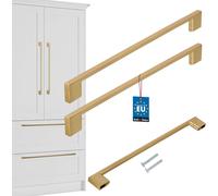 KOTARBAU® Lot de 2 poignées de meubles or 289 mm Poignées de meubles ZnAl Poignées d'armoires Poignées d'armoires de cuisine Poignées de tiroirs Poignées de meubles Poignées d'armoires de cuisine Poig