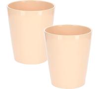 KOTARBAU® Lot de 2 pots de fleurs en céramique Cache-pot pour orchidées H 150mm ⌀ 120 mm Rose poudré