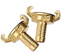 KOTARBAU® Lot de 2 raccords rapides 5/8" système Geka avec diamètre 16 mm pour tuyau d'arrosage