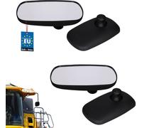 KOTARBAU® Lot de 2 rétroviseurs panoramiques universels pour tracteur Rétroviseur extérieur 264 x 158mm Rétroviseur de camion Rétroviseur de tracteur avec bouton de réglage Rétroviseur télescopique de
