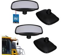 KOTARBAU® Lot de 2 rétroviseurs panoramiques universels pour tracteur Rétroviseur extérieur 265 x 185 mm Rétroviseur de camion Rétroviseur de tracteur avec bouton de réglage Rétroviseur télescopique d