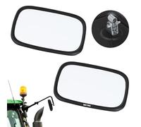 KOTARBAU Lot de 2 rétroviseurs universels pour tracteur - 18 x 12,5 cm - En PVC