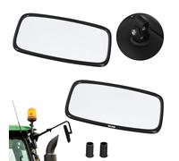 KOTARBAU Lot de 2 rétroviseurs universels pour tracteur - 28,5 x 15,5 cm - En PVC - Avec support - Agriculture