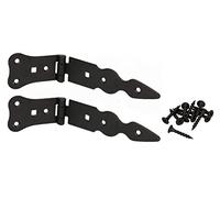 KOTARBAU® Lot de 2 rubans de chargement 150 mm - Charnières de porte - Charnières de porte - Charnière de porte - Noir - Antirouille - Robuste