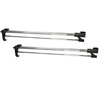 KOTARBAU® Lot de 2 solides tringles à vêtements extensibles pour armoire, 500 mm