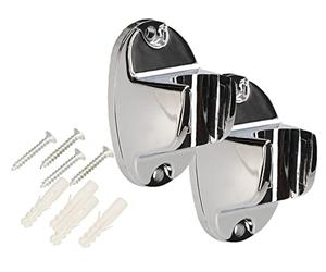 KOTARBAU® Lot de 2 supports de douche 65 x 40 mm Fixation fixe universelle Chromé