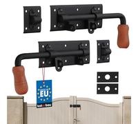 KOTARBAU® Lot de 2 verrous de porte à gauche - 280 mm - Verrou de porte - Verrou de porte avec revêtement par poudre