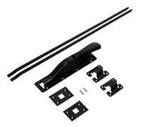 KOTARBAU® Lot de 2 verrous de porte de 2500 mm pour porte de garage Noir