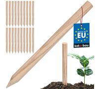 KOTARBAU® Lot de 20 piquets de haricots en bois 40 cm piquets en bois piquets en bois piquets en hêtre piquets de plantation piquets en bois piquet de terre piquet en bois piquet en bois dur piquet de