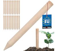 KOTARBAU® Lot de 20 Tuteur Plante - Tuteur Tomate - Bois de Hêtre - 30 cm - Naturel - Piquet Bois - Anglé - Piquets de Jardin - Tuteurs pour Plantes