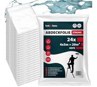 KOTARBAU® 24 x Bâche Protection Peinture | Bâches De Protection | Bâche Protection Sol | Bâche Protection Peinture | Film Plastique Protection | Protection Peinture Sol | Film De Masquage