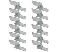 KOTARBAU® Lot de 25 ancrages à chevrons - 170 x 40 mm - Angle gauche en acier pour renforcer les constructions en bois