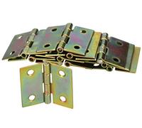 KOTARBAU Lot de 25 charnières roulées pour meuble - 30 x 30 mm - Toutes les tailles - Galvanisées - Charnières de porte