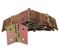 KOTARBAU® Lot de 25 charnières roulées pour meuble 35 x 35 mm Toutes les tailles Charnière de table Charnière de porte Charnière de meuble Galvanisé Charnières de porte Charnière Charnière de coffre