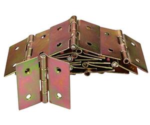 KOTARBAU® Lot de 25 charnières roulées pour meuble 35 x 35 mm Toutes les tailles Charnière de table Charnière de porte Charnière de meuble Galvanisé Charnières de porte Charnière Charnière de coffre