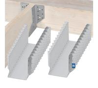 KOTARBAU® Lot de 25 connecteurs de poutres type A - 160 mm - Pour poutres en bois - Pour construction extérieure