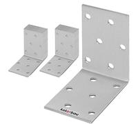 KOTARBAU® Lot de 25 Équerres renforcée 60 x 60 x 40 mm Équerre d'assemblage Acier Galvanisée Connecteurs pour le bois Équerre fixation Support de Coin Raccord coudé