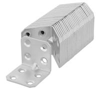 KOTARBAU Lot de 25 raccords d'angle - 30 x 30 x 30 x 1,5 mm - Avec nervure en acier galvanisé - Pour montage de meubles - Pour charges lourdes
