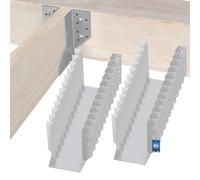 KOTARBAU® Lot de 25 sabots de poutre connecteurs de poutres en bois connecteurs de poutres pour construction de bâtiment extérieur connecteur Type A 140 mm