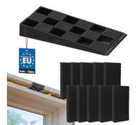 KOTARBAU® Lot de 250 cales de montage en plastique 94 x 44 x 14 mm pour fenêtre, porte, cadre de fenêtre, noir