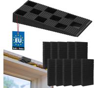 KOTARBAU® Lot de 250 cales de montage en plastique 94 x 44 x 14 mm pour fenêtres portes huisserie de fenêtre noir