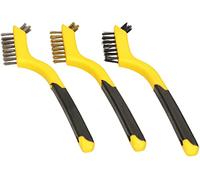 KOTARBAU® Lot de 3 brosses métalliques 180 mm pour enlever manuellement la rouille nylon laiton acier