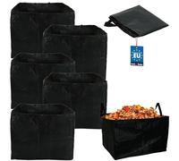 KOTARBAU® Lot de 3 sacs à déchets de jardin, 120 L. Idéal pour seau à mortier, plantes, feuilles et tontes de gazon. Sac rectangulaire pratique pour jardin et conteneur.