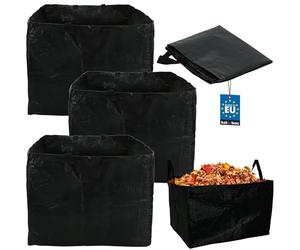 KOTARBAU® Lot de 3 sacs à déchets de jardin, 120 L. Idéal pour seau à mortier, plantes, feuilles et tontes de gazon. Sac rectangulaire pratique pour jardin et conteneur.