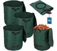 KOTARBAU® Lot de 3 sacs à déchets de jardin avec fermeture éclair Benne à mortier 272 L Sac à plantes Sac à feuilles Sac à déchets de jardin Sac&Récipients Sacs à déchets de jardin Coupe de gazon pour