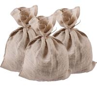 KOTARBAU® Lot de 3 sacs en toile de jute sacs en toile de jute sacs en toile de jute décoration de sacs de pommes de terre