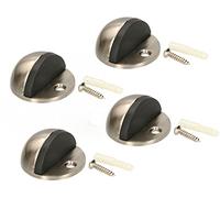KOTARBAU® Lot de 4 butées de porte pour montage au sol pour limiter le mouvement de la porte 45x25 mm Satin