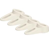 KOTARBAU® Lot de 4 Butoirs de porte pour fenêtres et portes Double face Butoir de porte Blanc