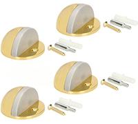 KOTARBAU® Lot de 4 butoirs de porte pour montage au sol pour limiter le mouvement de la porte - 45 x 25 mm - En laiton