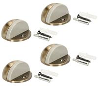 KOTARBAU® Lot de 4 butoirs de porte pour montage au sol pour limiter le mouvement de la porte - 45 x 25 mm - Patine