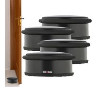 KOTARBAU® Lot de 4 Butoirs de porte pour portes Dégagés Butoir de porte Bas Noir