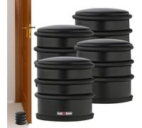 KOTARBAU® Lot de 4 Butoirs de porte pour portes Dégagés Butoir de porte Haut Noir