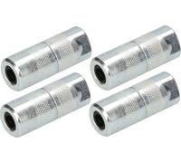 KOTARBAU® Lot de 4 embouts hydrauliques à 4 mors pour pompe à graisse avec filetage M10x1