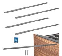KOTARBAU® Lot de 4 poignées de meuble 1000 mm en ZnAl | Poignées d'armoires de cuisine, espacement des trous 980 mm, poignées de tiroir, poignées d'armoire, poignées modernes pour