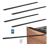 KOTARBAU® Lot de 4 poignées de meuble 1000 mm en ZnAl | Poignées d'armoires de cuisine, espacement des trous 980 mm, poignées de tiroir, poignées d'armoire, poignées modernes pour