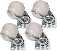 KOTARBAU® Lot de 4 roulettes de meuble Ø 50mm Adaptées à tous les types de sols Roulettes pivotantes Roulettes en caoutchouc Roulettes de transport Roulettes de canapé Roulettes coulissantes Roulettes