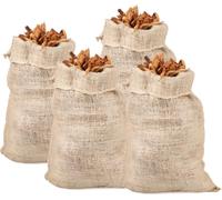 KOTARBAU® Lot de 4 sacs en jute pour le jardin pour le compost et autres déchets 95x45 cm Sac en jute Sacs écologiques