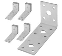 KOTARBAU® Lot de 50 Équerres fixation 100 x 50 x 40 mm Équerre d'assemblage Acier Galvanisée Connecteurs pour le bois Équerre renforcée Support de Coin Raccord coudé