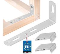 KOTARBAU® Lot de 50 fixations murales en acier galvanisé - Sécurité anti-basculement - Équerre de montage - 90 x 35 x 15 mm